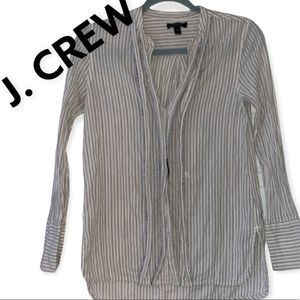 J Crew Striped Button Down Woman’s Shirt 00
